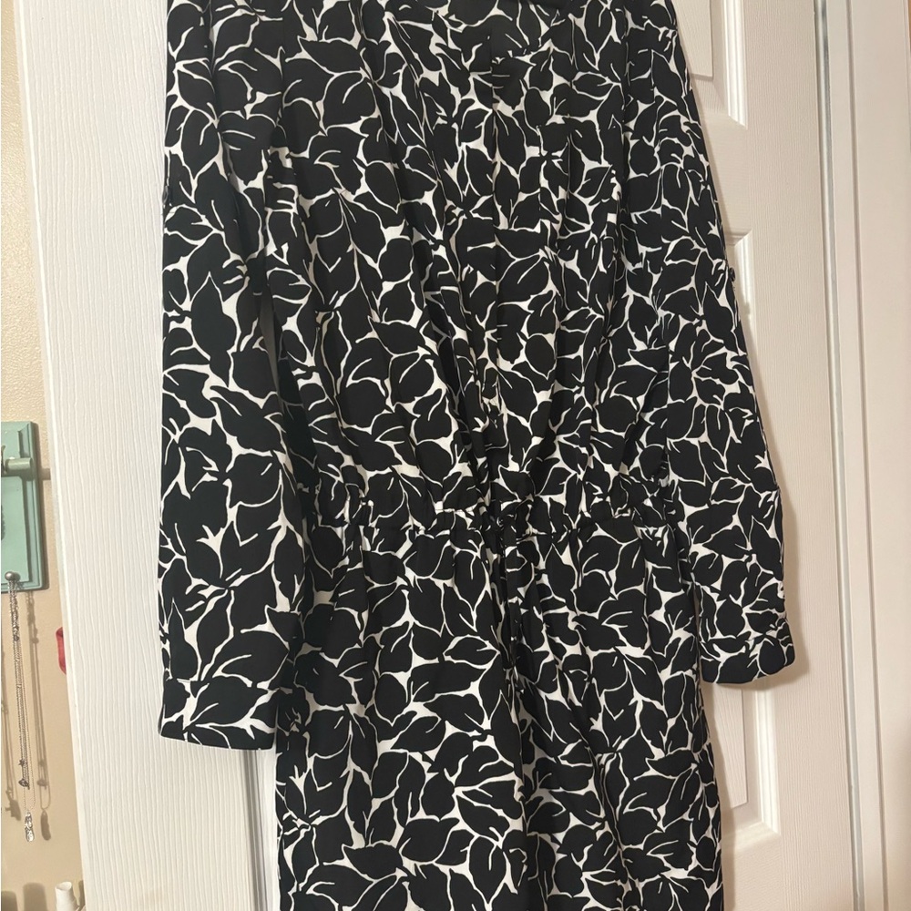 Black and White LOFT Romper